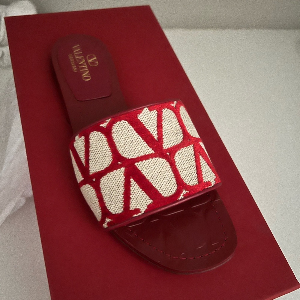 Valentino Garavani VLOGO canvas slides 35.5